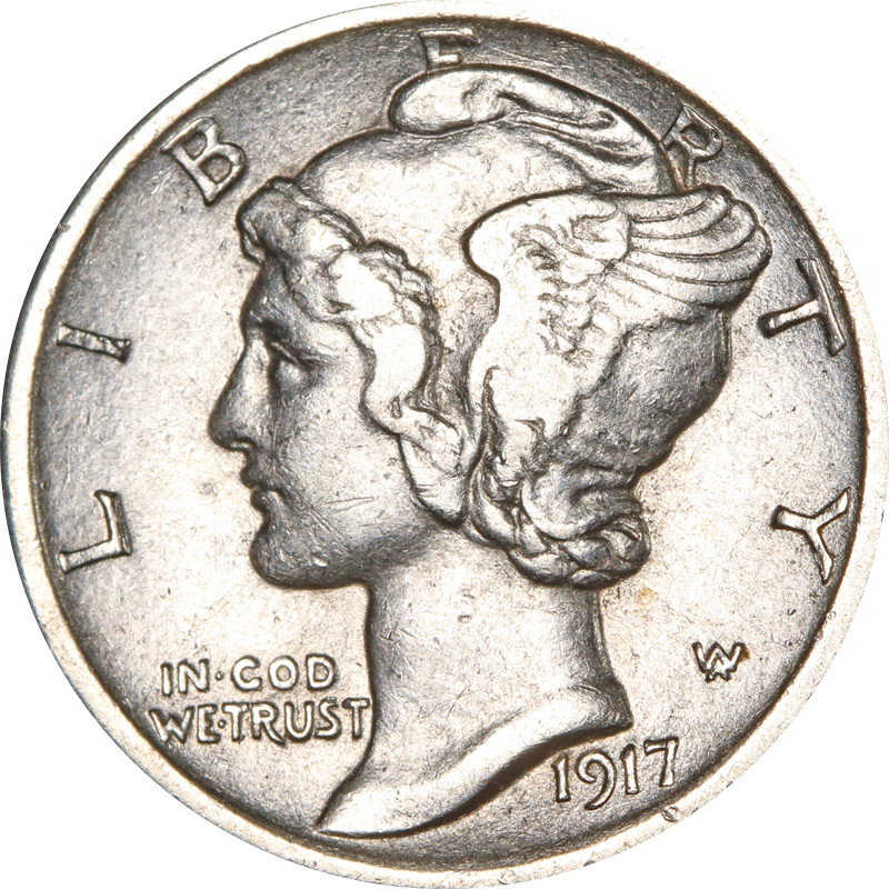 1917-P Mercury Dime