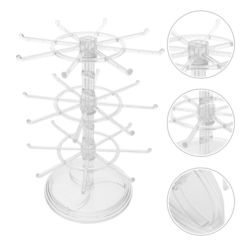 Jewelry Hanger Stand Tiered Bracelet Display Holder for Selling with Hooks