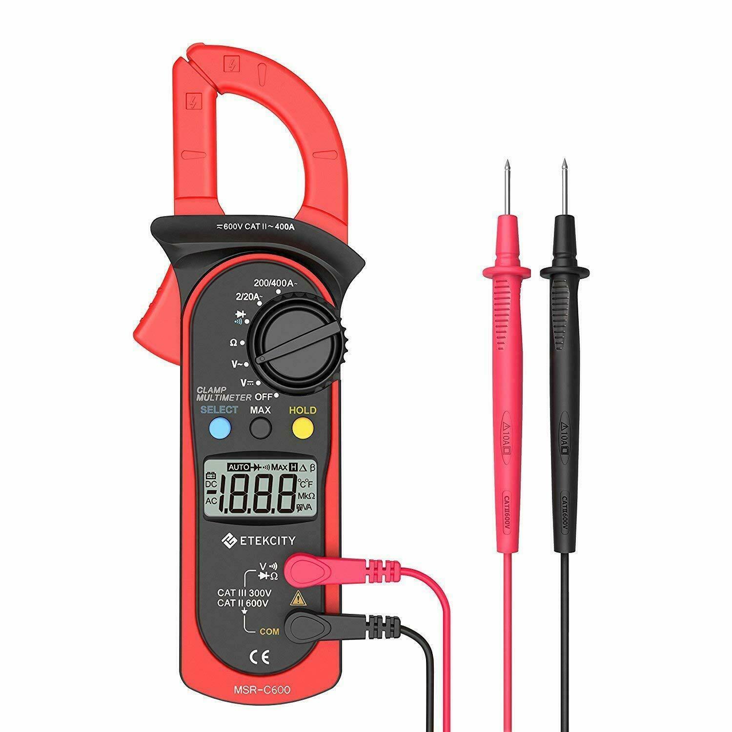 PRO Digital Multimeter Volt Meter Tester Electric OHM AC DC RMS Auto Range
