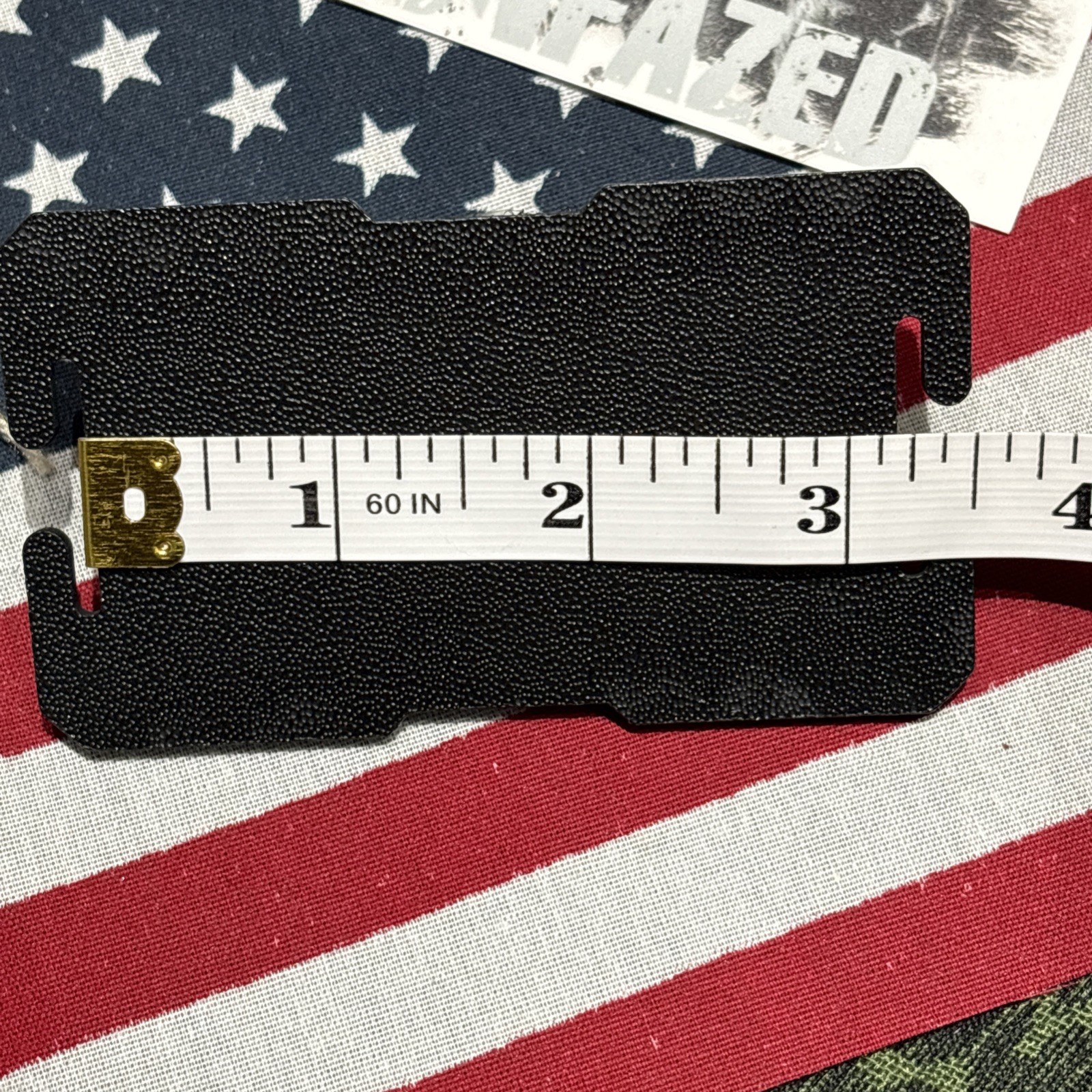 Patch Molle Panel Loop Plate Front Loop for Patches 2x3” Hard Plastic Back