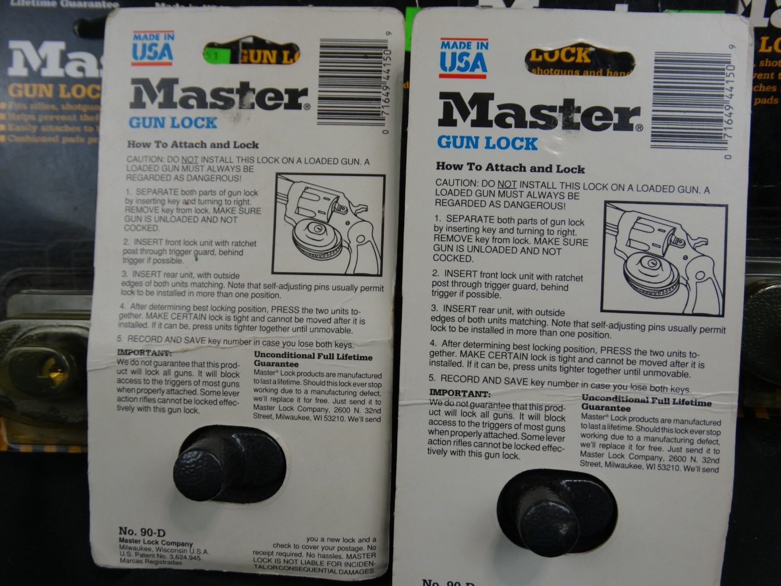 Master Lock Gun Lock 90D