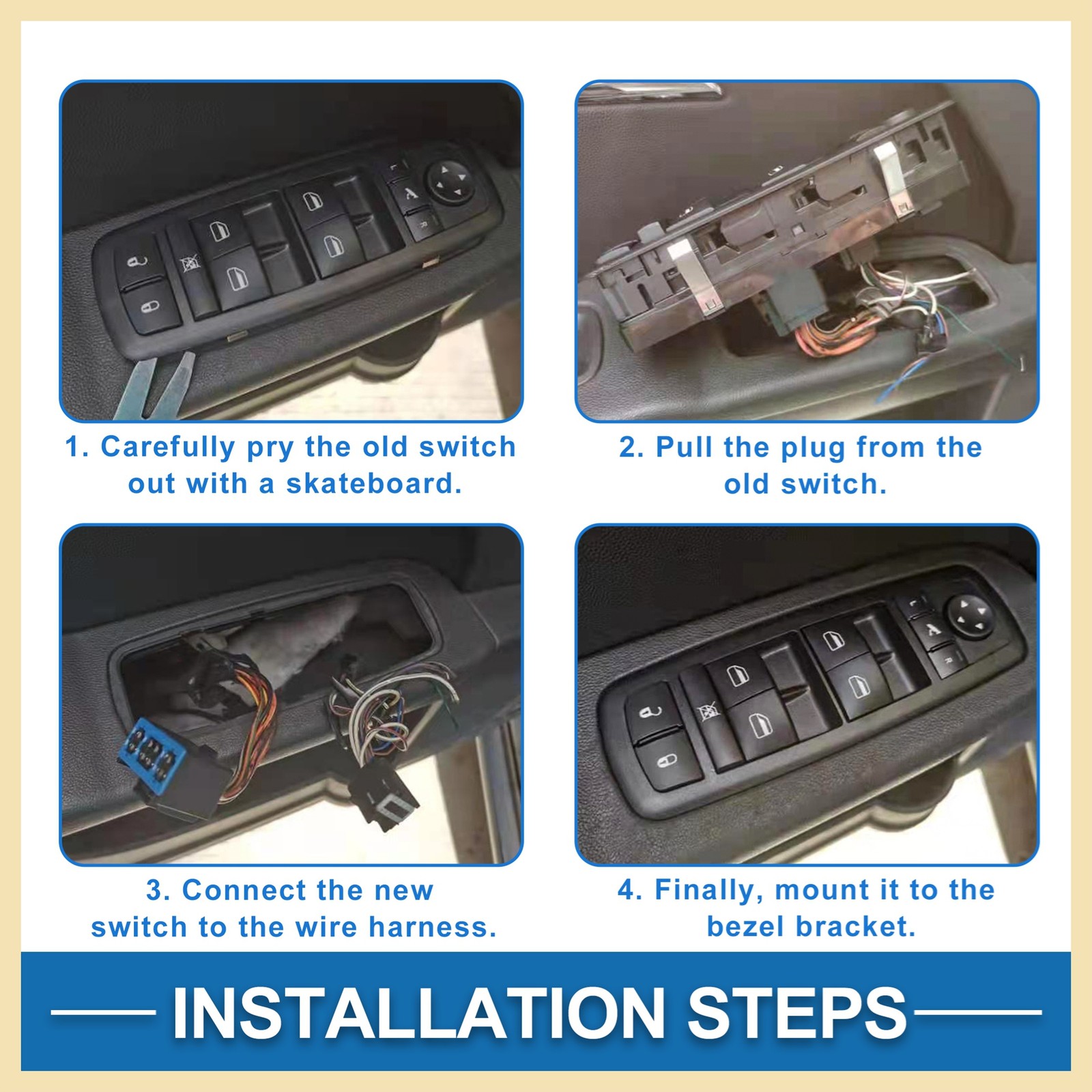 Front Driver Side Power Window Switch for GLE-Class 2019-2022 G-Class/GLS-Class