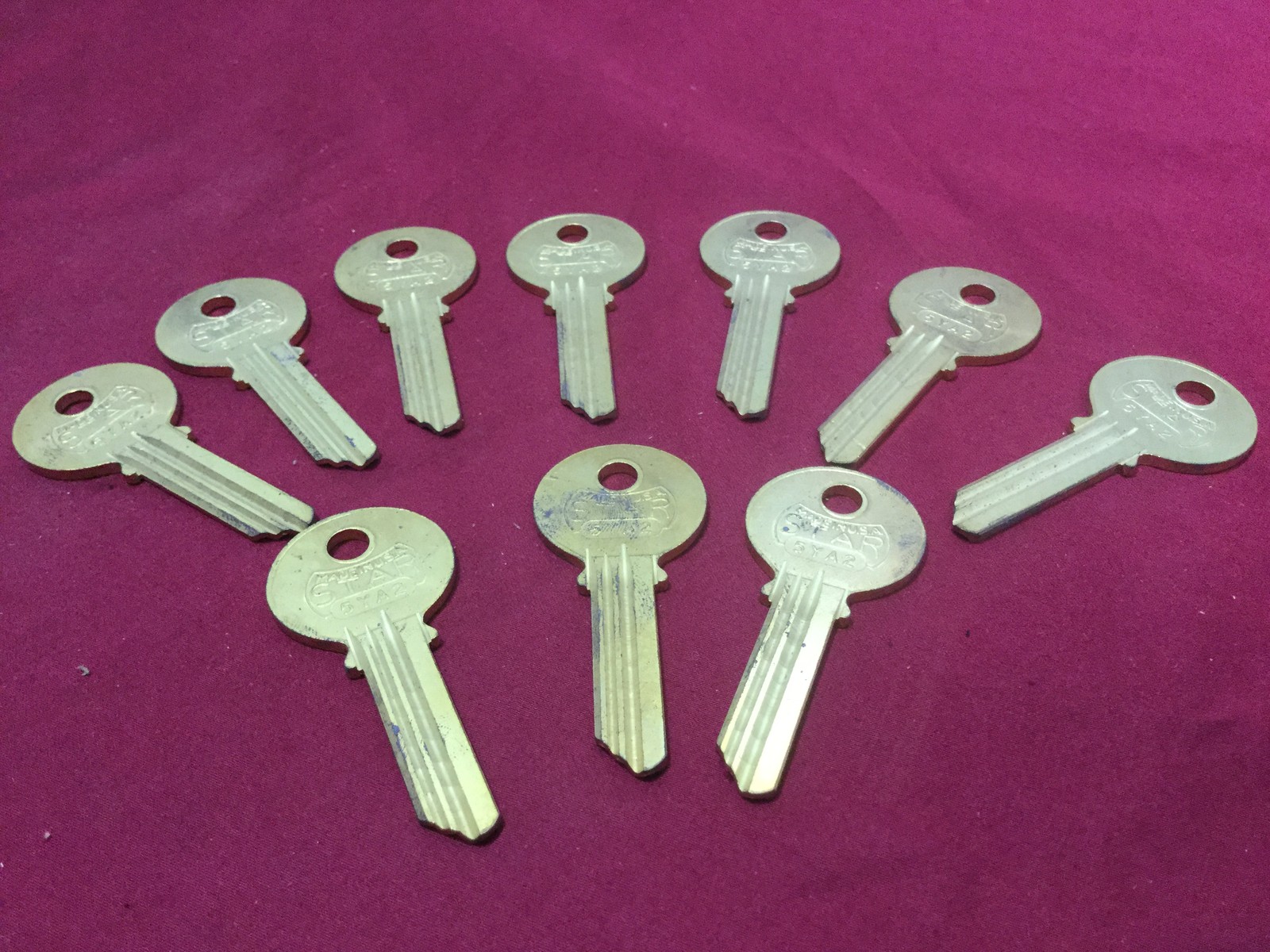 Yale by Star 5YA2 Key Blanks, Set of 10 - Locksmith