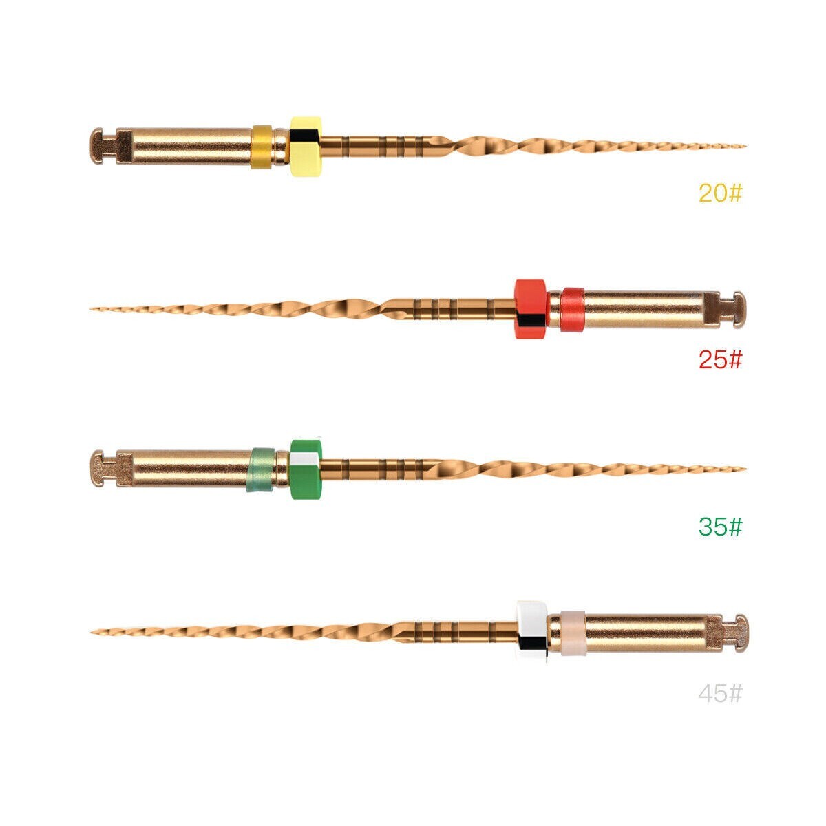 4Pcs/Box Dental Endo Files Reciprocating Root Canal Niti Primary Engine Use 25mm