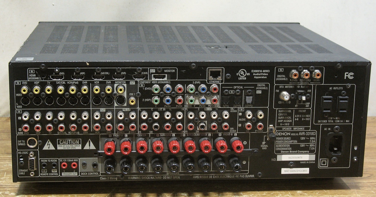 Denon AV Surround Receiver AVR-3310CI