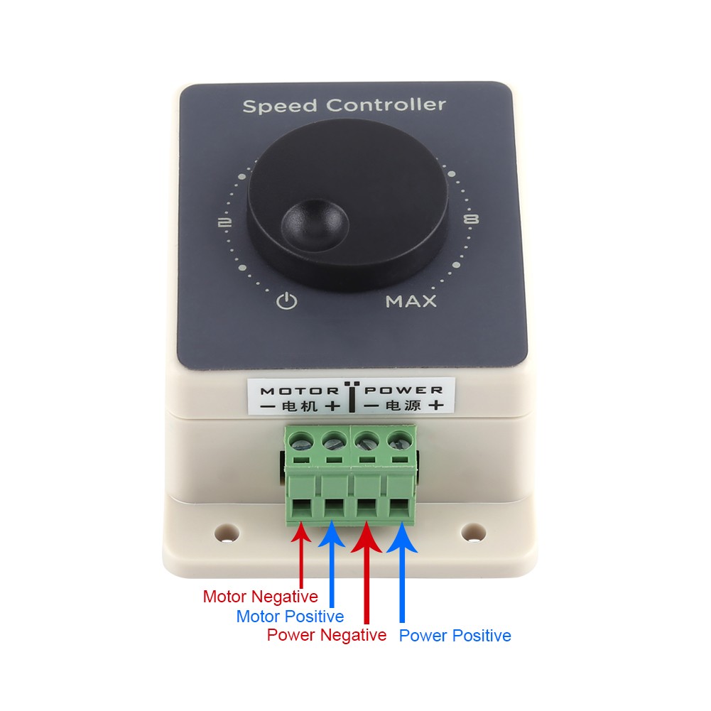 DC10-60V 20A Pulse Width Modulator PWM Motor Speed Controller Waterproof Shell