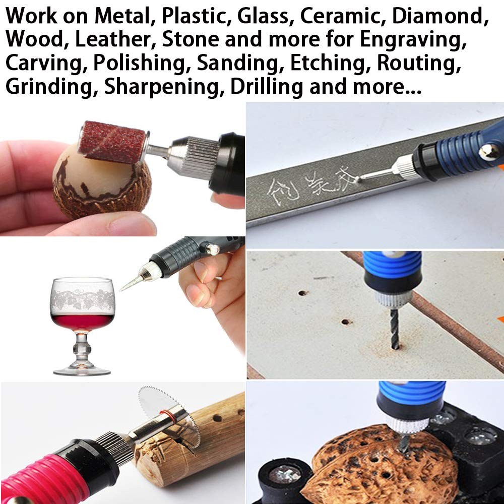 108 Pcs Engraving Tool Kit, Multi-Functional Electric Corded Micro Engraver E...