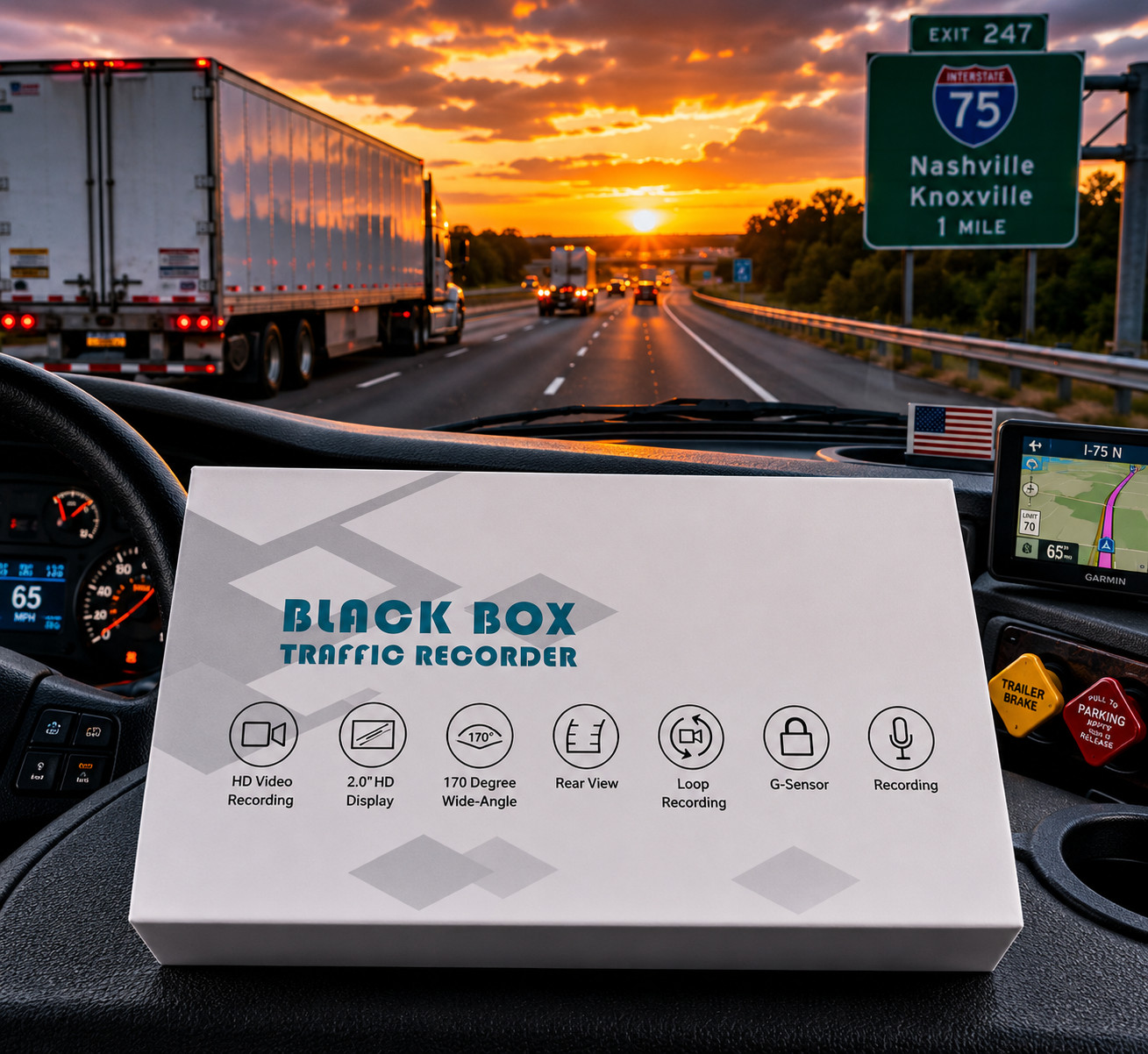 Dash Cam - Black Box Traffic Recorder New in Box