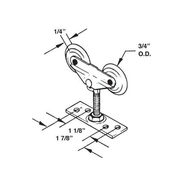 Pocket Door Tandem Roller Hanger (2-Pack)
