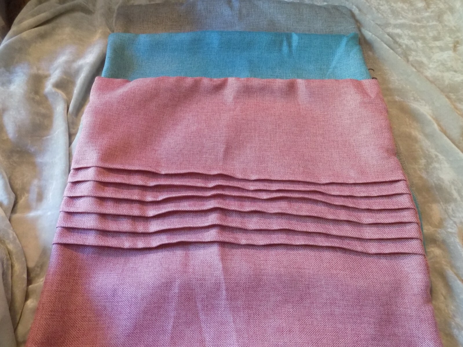 Decorative Polyester Pleats Pillow Sham Cushion Fabric Cover Protect 20x20 NEW!