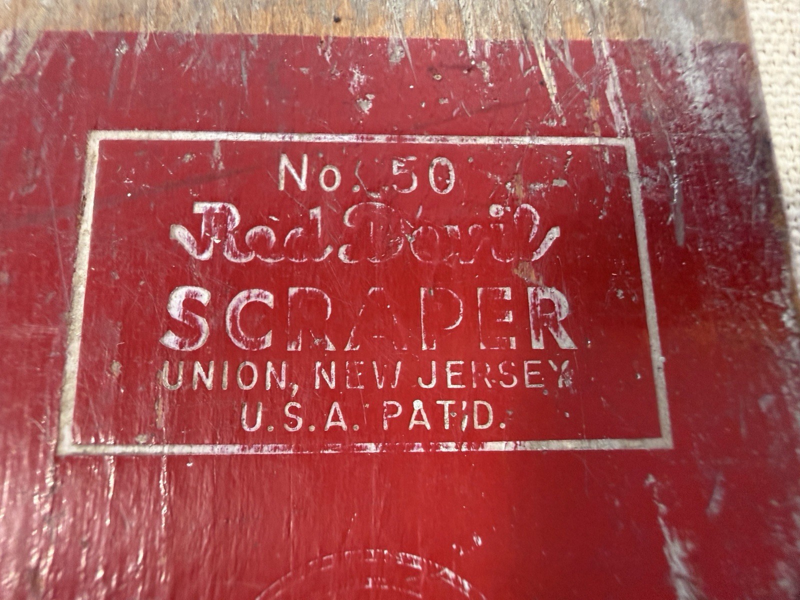 Vintage Red Devil Paint Scrapers (x2)! Model #0 & #50