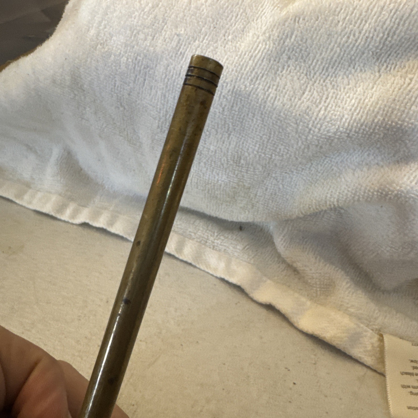 Vintage Muzzleloader Ball Starter Brass & Wood