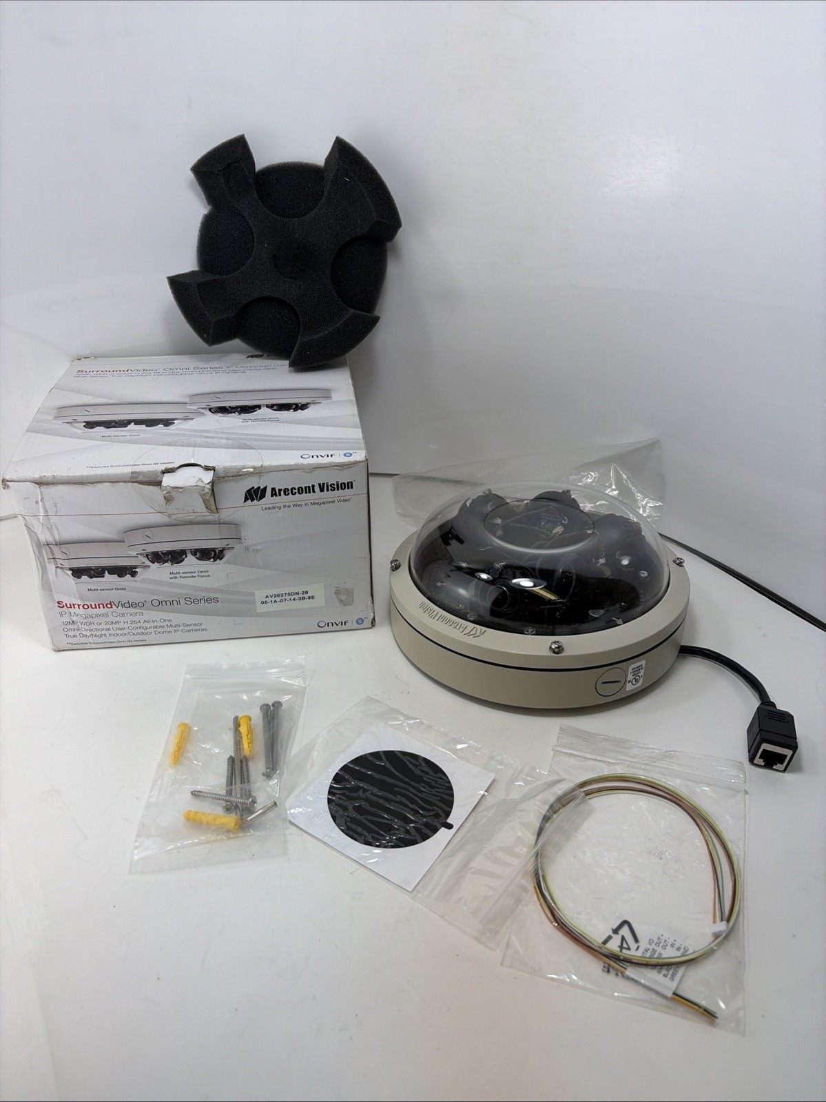 Arecont Vision AV20275DN-28 Omni 20MP 4-Sensor IP Dome Camera PoE ONVIF