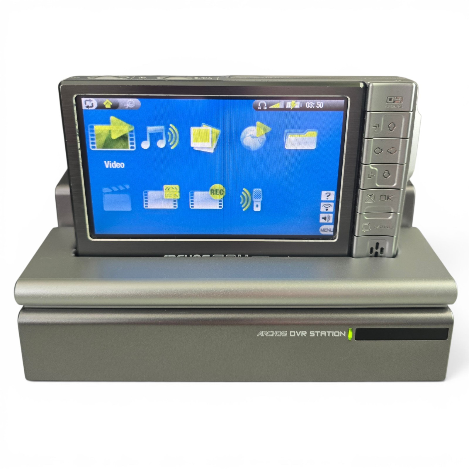 ARCHOS 604 WiFi Silver Digital Media Player Bundle CORDS DOCK REMOTE 2x BATTERY+