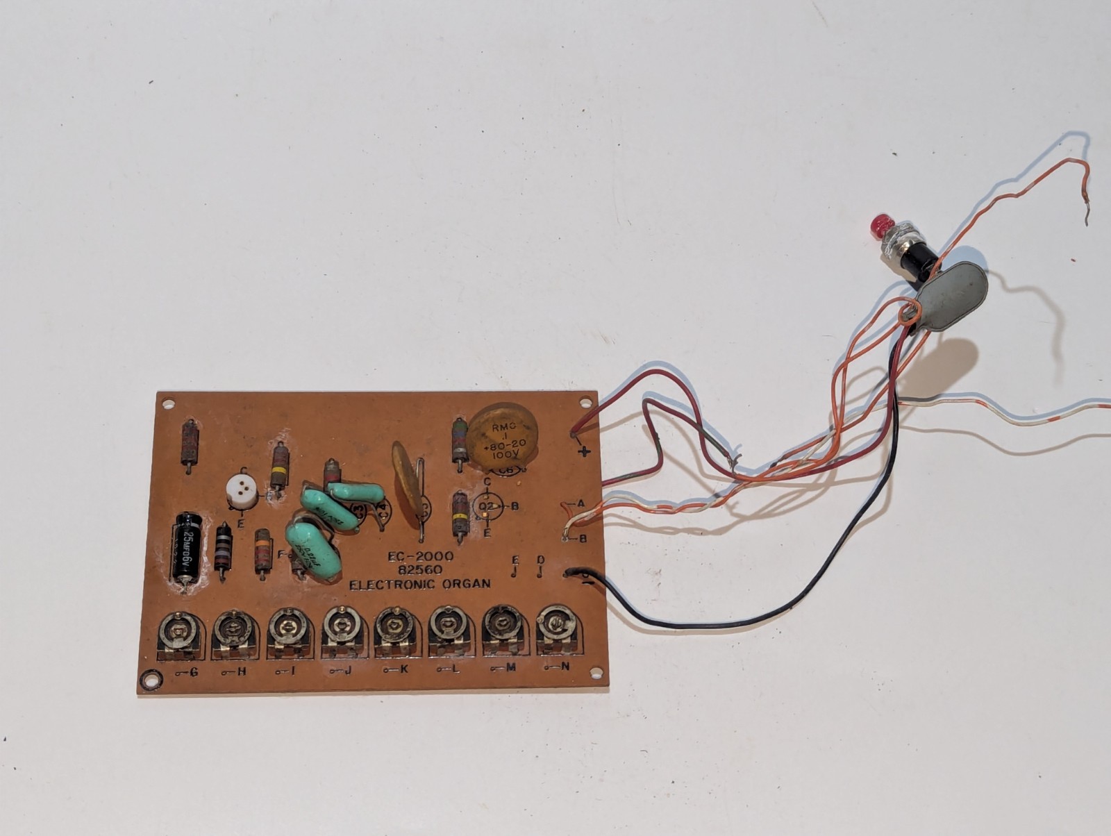 Eico Circuit Board, Electronic Organ Amateur Radio Ham Vintage