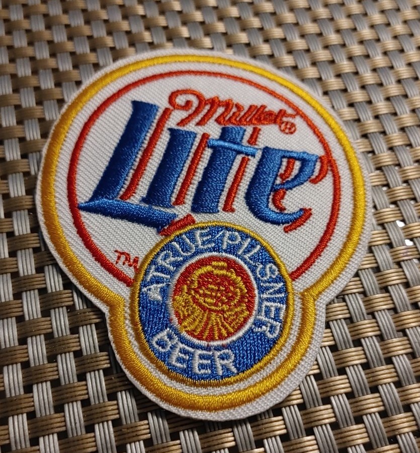 Miller Lite Embroidered Patch Iron-On Sew-On US ship Beer Molson Coors Lite