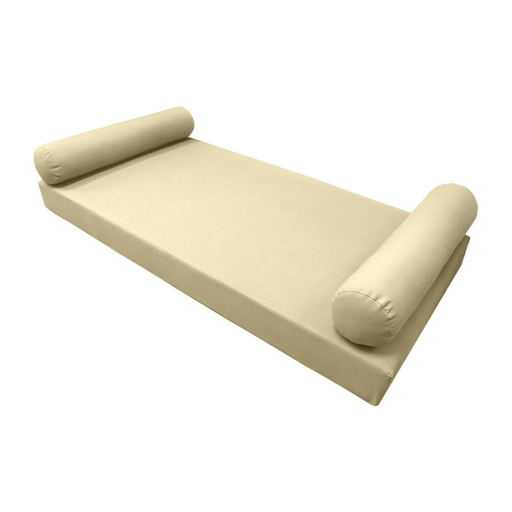 |SLIPCOVER ONLY|S5 Daybed Mattress Bolster Pillow Cover Knife Edge Twin-XL AD103