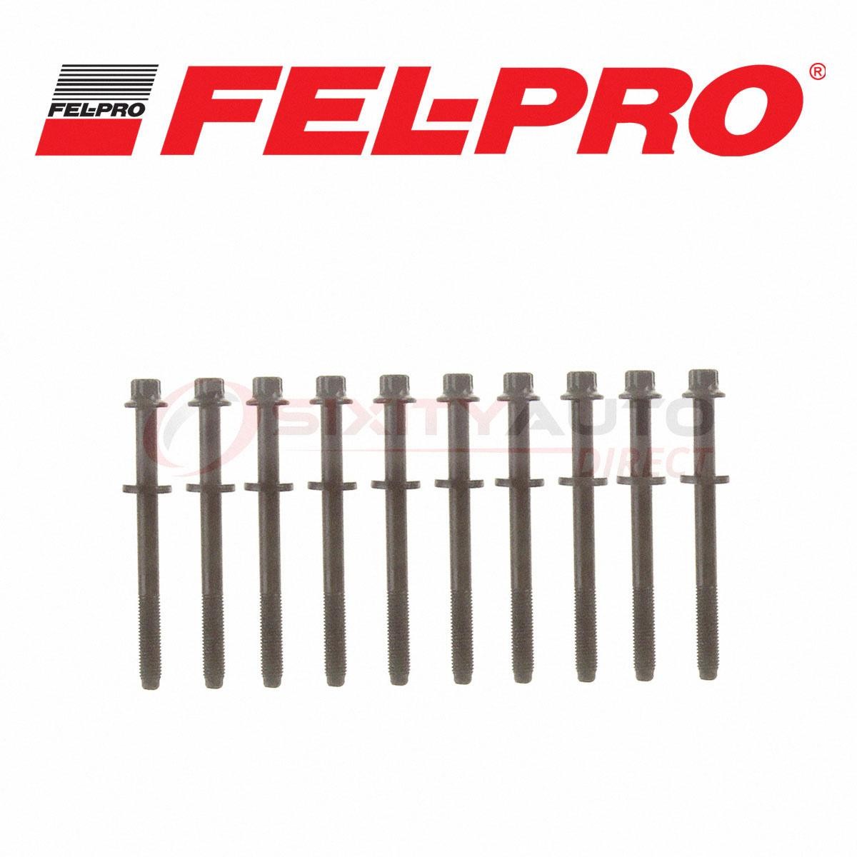 Fel-Pro Cylinder Head Bolt Set for 1995 Plymouth Colt 1.5L L4 - Engine Block fx