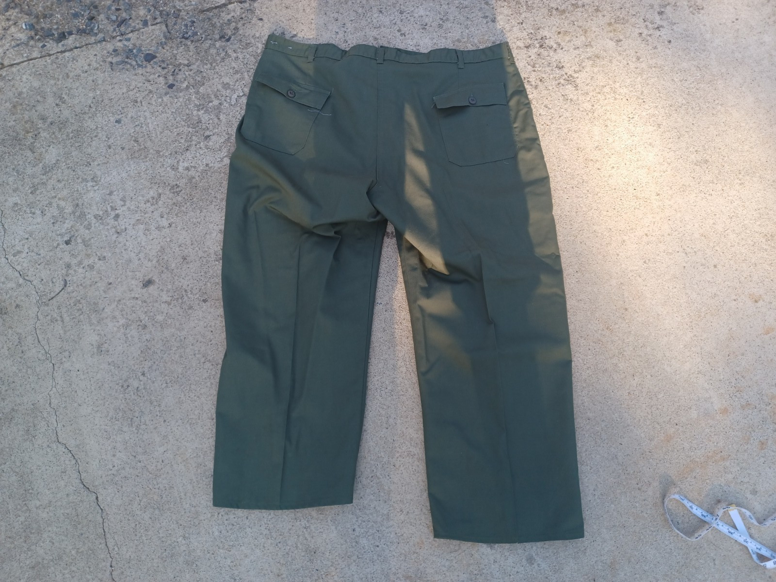 VTG US Army Military Utility Trousers Pants Mens 48 2x Olive Green 80s 90s