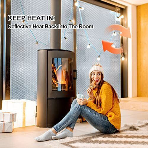 Reflectix Foil DOUBLE Insulation Reflective WINDOW SHUTTER KIT + ADHESIVE 2X8