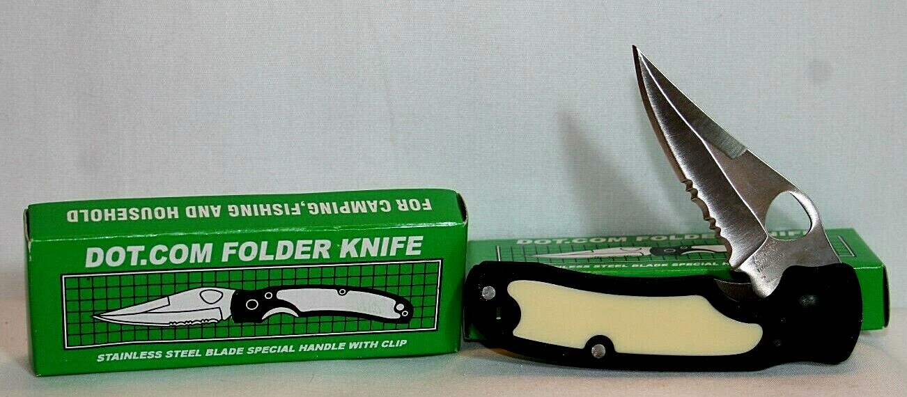 2 Dot.Com Folder Knife Frost Cutlery 3 1/2" Closed Pocket Knife