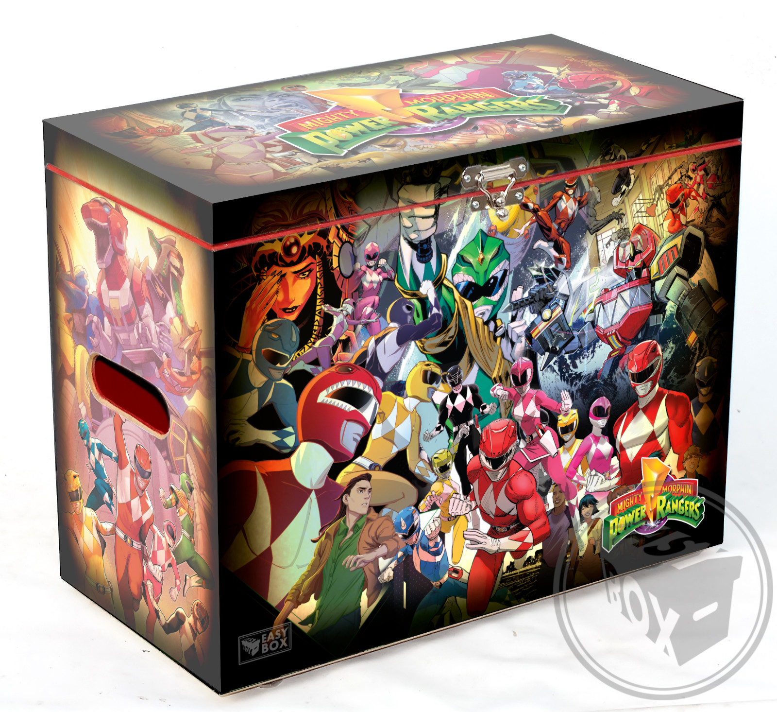 Power Rangers - Large Comic Book Hard Storage Box Chest MDF