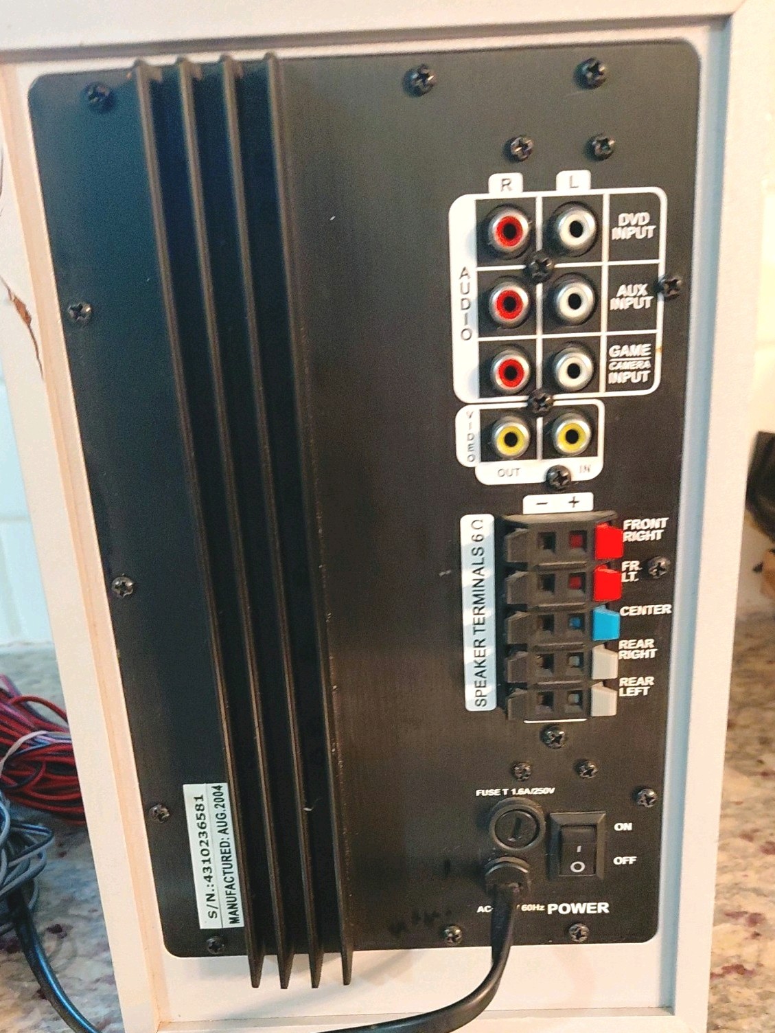Regent HT-2004 Silver Audio Input/Output Home Theatre Speaker
