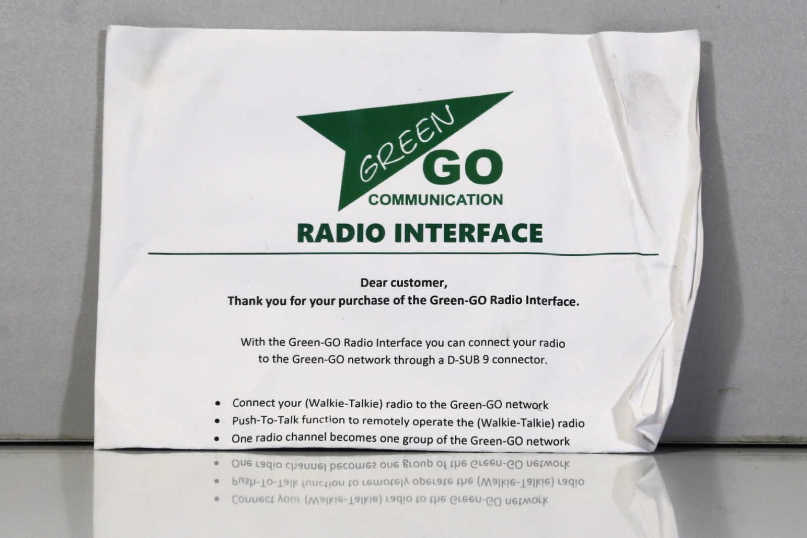 Green-GO RDX radio interface (GGO-RDX) - Intercom System - PoE - OPEN BOX