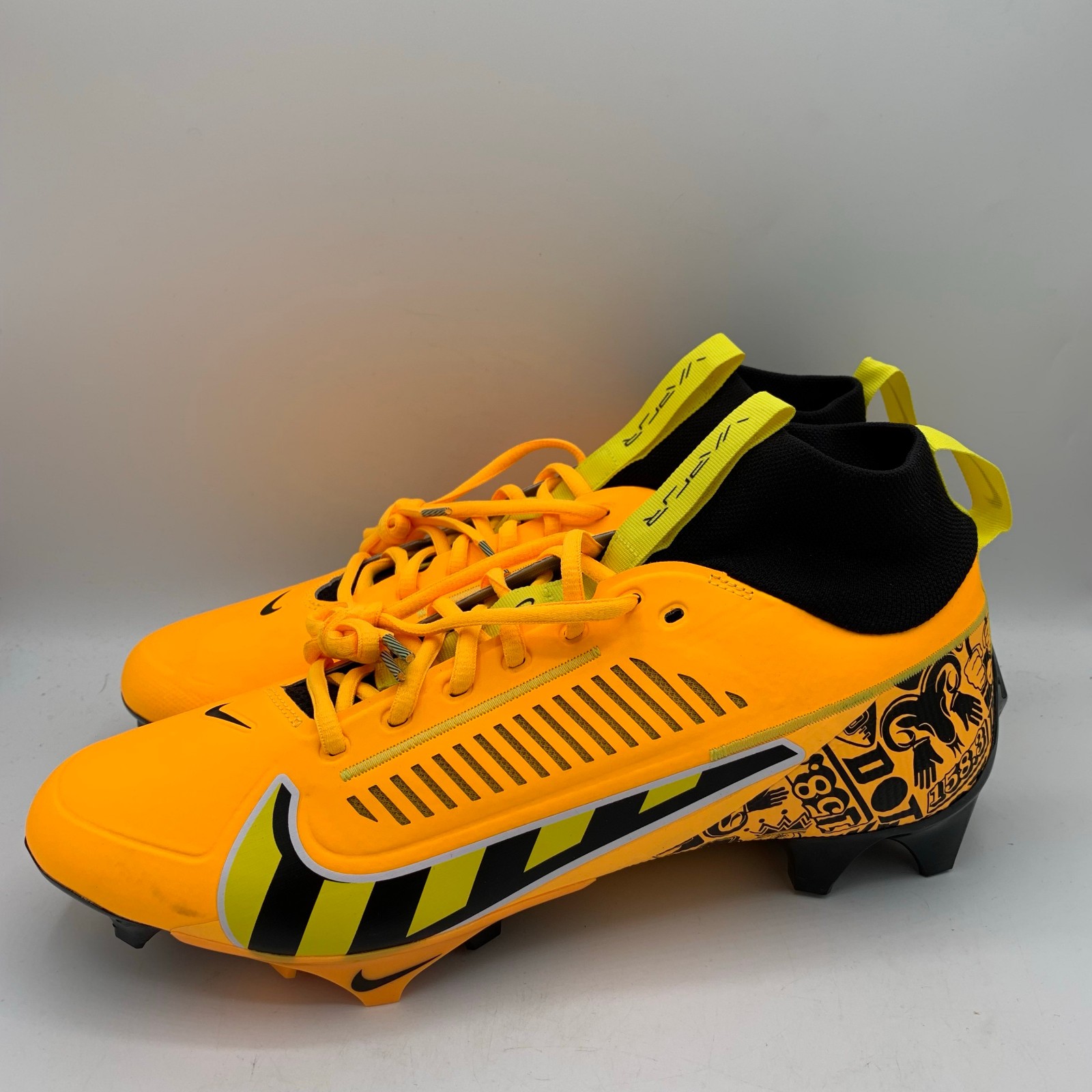 Nike Vapor Edge Pro 360 2 Football Cleats Men's Size 8 Laser Orange Black NRG
