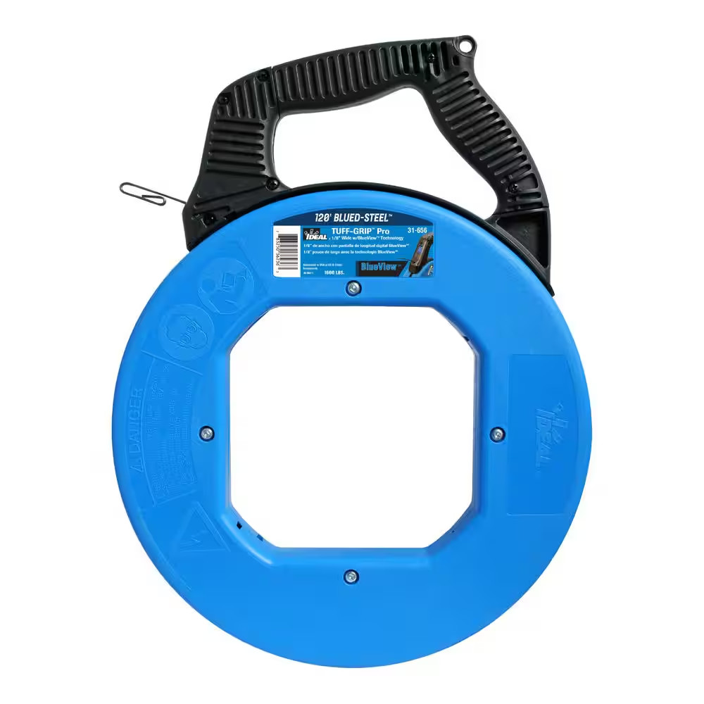 240 Ft. Blued-Steel Fish Tape W/Blueview Display