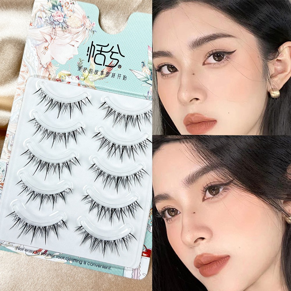 Makeup False Eyelashes for Dating & Parties - 12mm Natural Dense Lashes