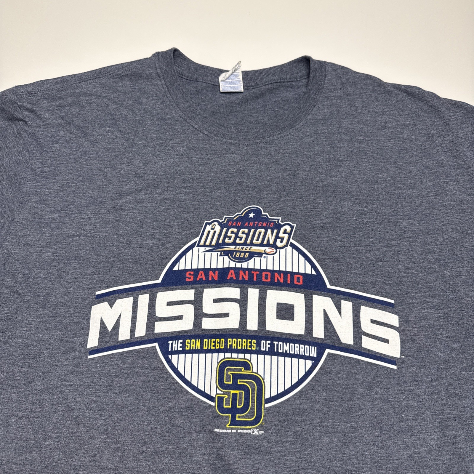 San Antonio Missions T-Shirt Men's 2XL Gray San Diego Padres of Tomorrow MiLB