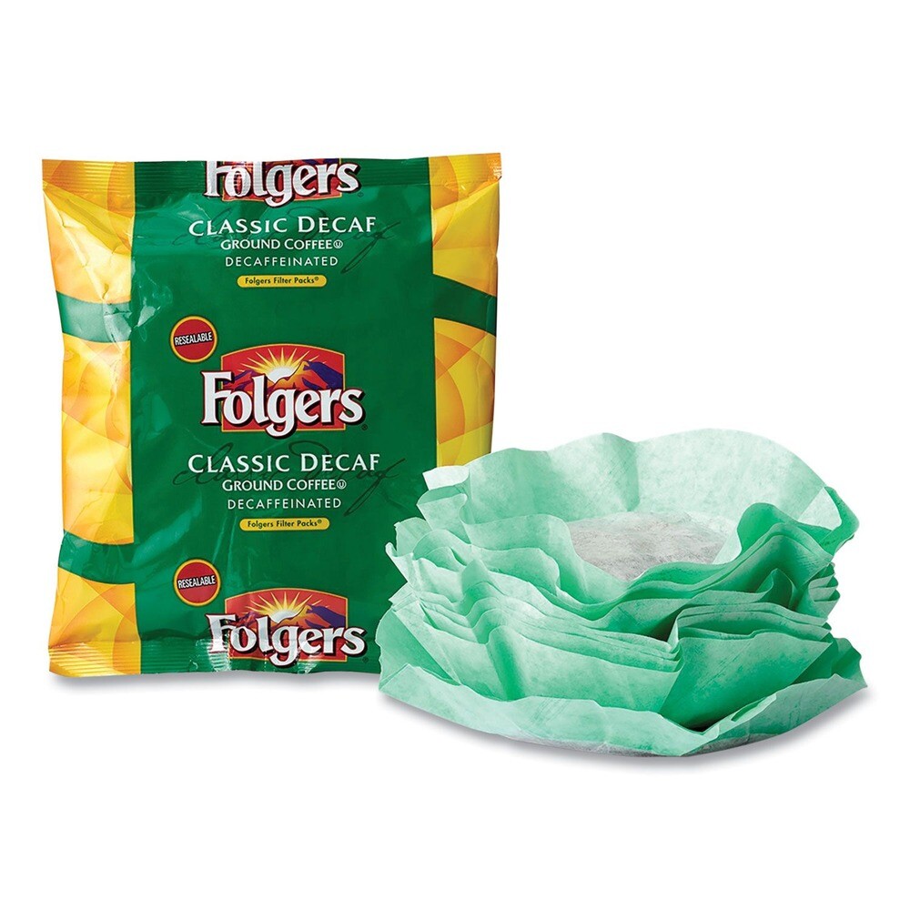 Folgers 6122 9/10 oz. CL Roast Decaffeinated Coffee Filter Packs (40/Carton) New