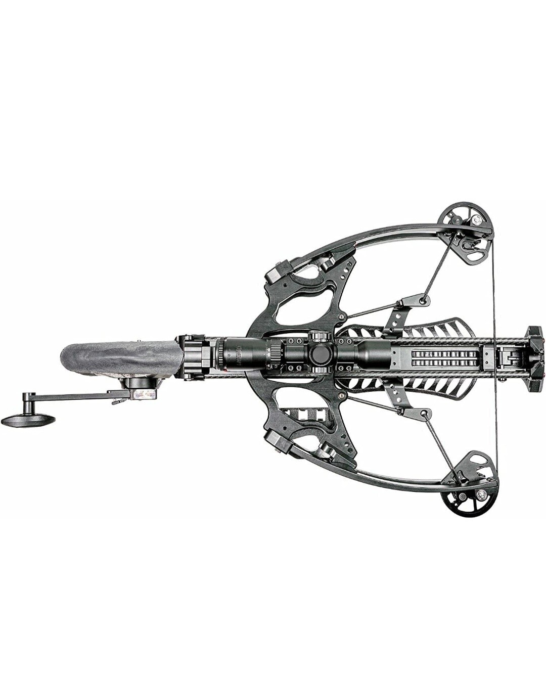 AXE 405 AX405 Crossbow with Multi-Range Reticle Scope and 3 Bolts - Camo 
