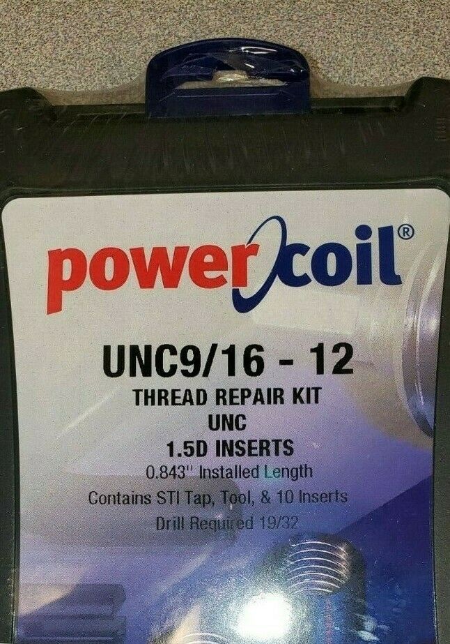 9/16"-12 UNC PowerCoil Thread Repair Kit 1
