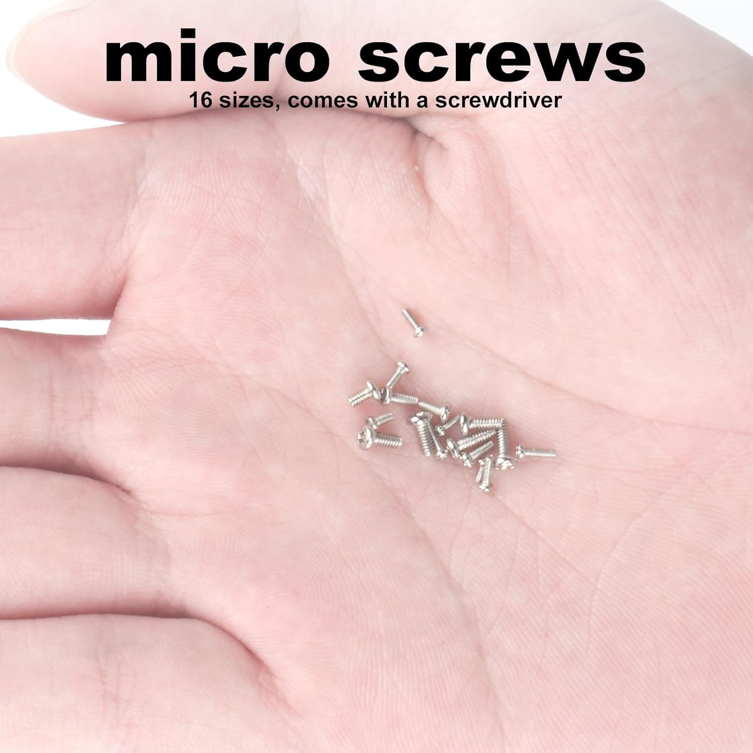 Tiny Screws for Electronics, 800 Pcs Mini Micro Small Phillips Pan Head Machine