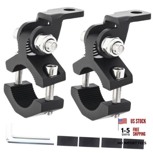 Windance 2pcs Light Bar Mount Bracket Front Fork Fog Light Spotlight Small