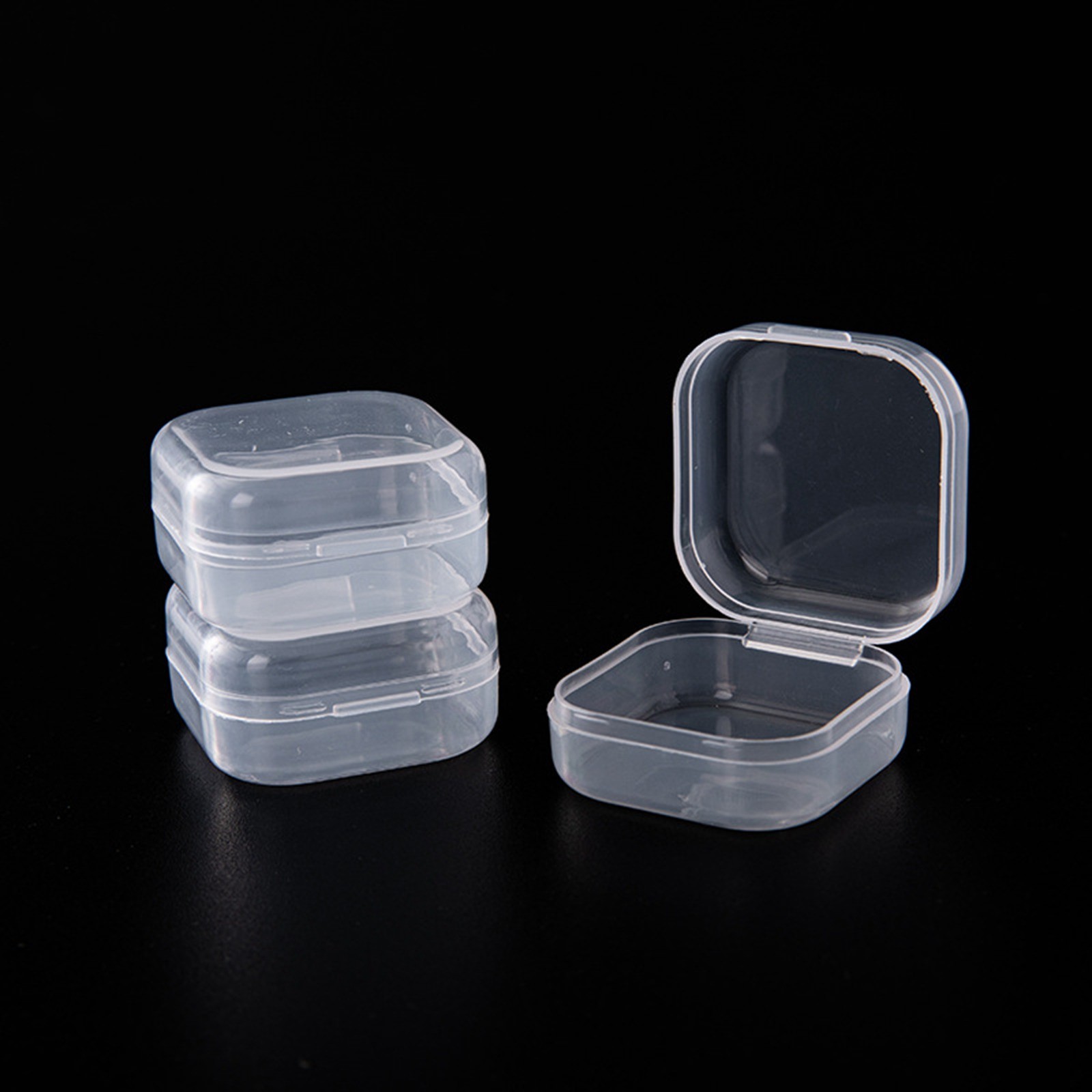 Clear Small Plastic Storage Case Containers Box for Beads Jewelry Trinkets