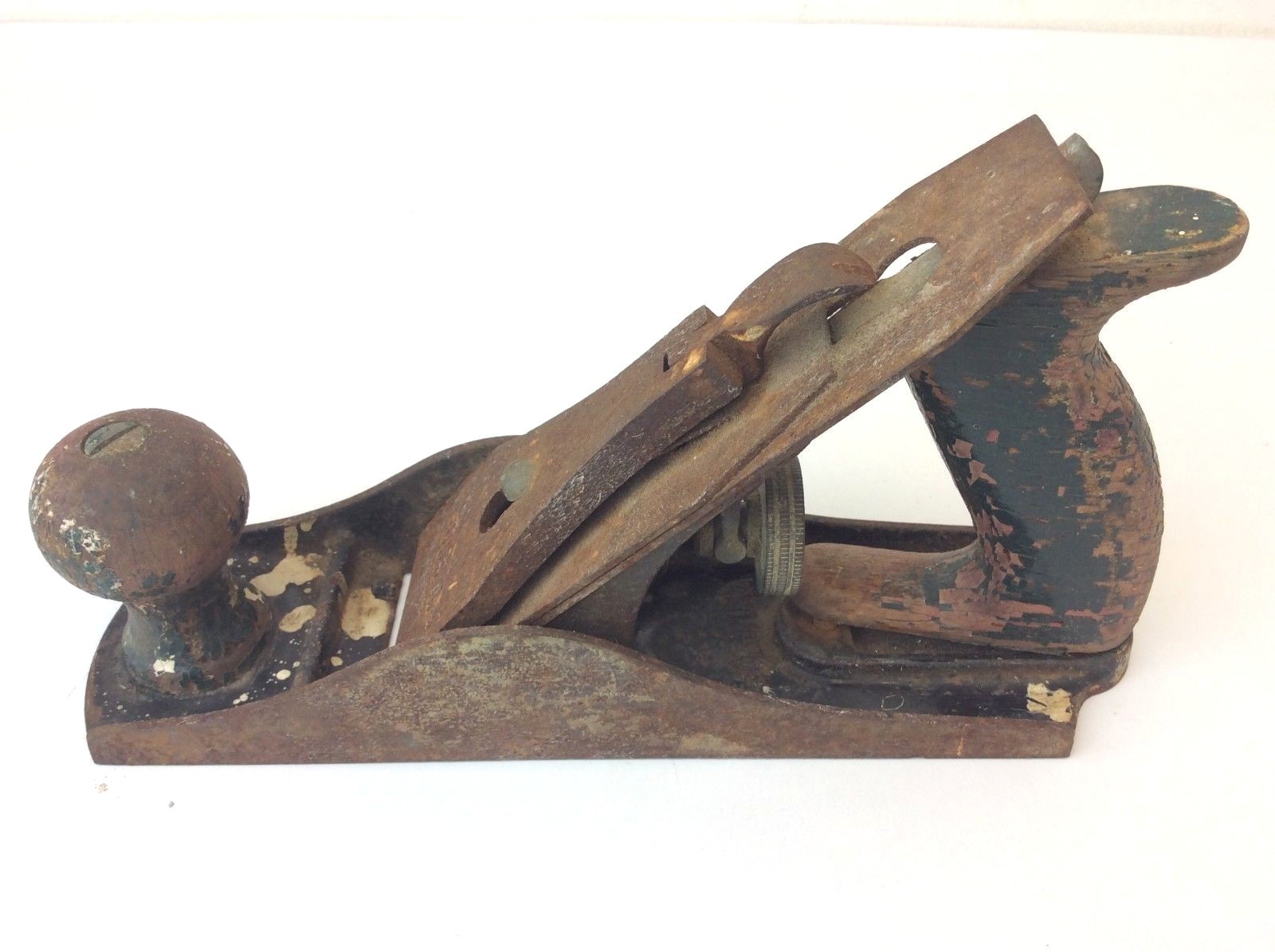 Vintage Used Dunlap Made in USA Block Plane Carpentry Tool Planer Parts Old