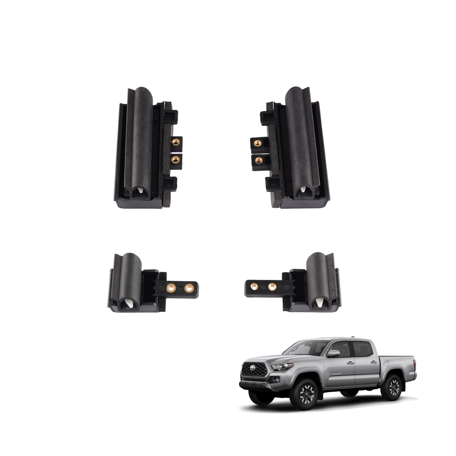 Tri Fold Truck Bed Tonneau Cover Hinge End Cap Kit Compatible for 2016-2023 T...