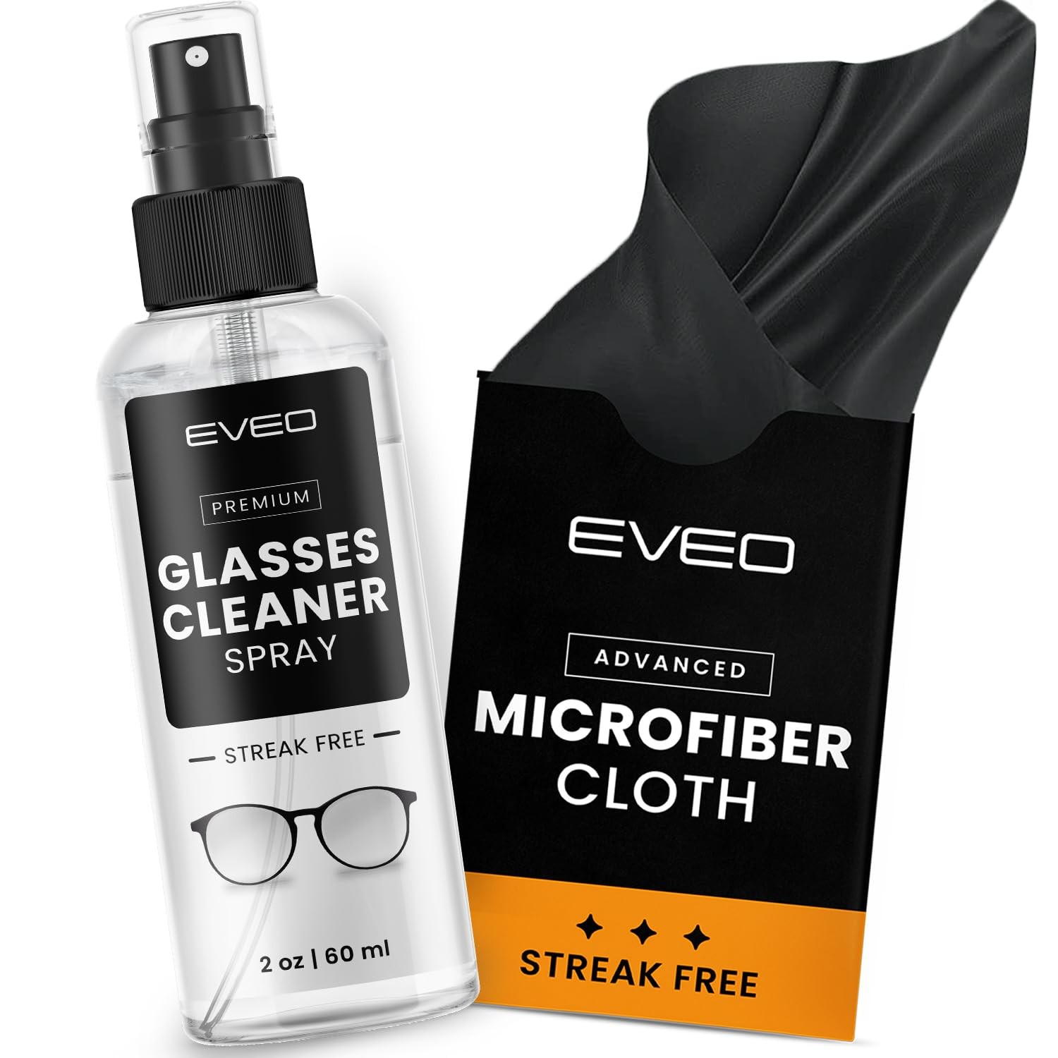EVEO Glasses Cleaner Spray - Eyeglass (No 2 Fl Oz (Pack of 1)