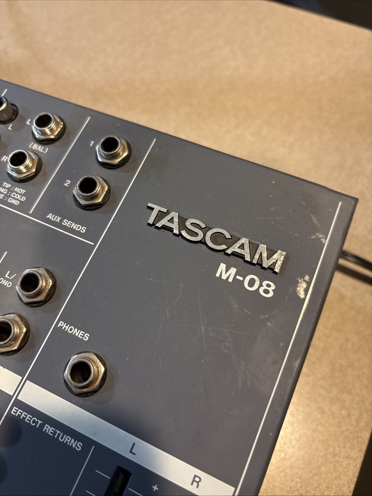 Tascam M-8 8 Channel Mixer Only Power-on tested RARE!
