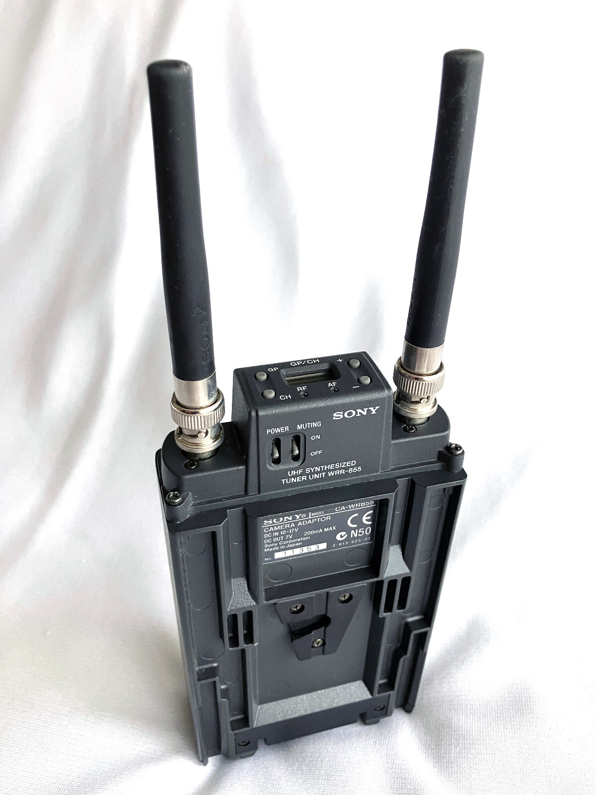 New Sony UHF Synthesized Tuner Unit WRR-855, Model CA-WR855 Camera Adaptor