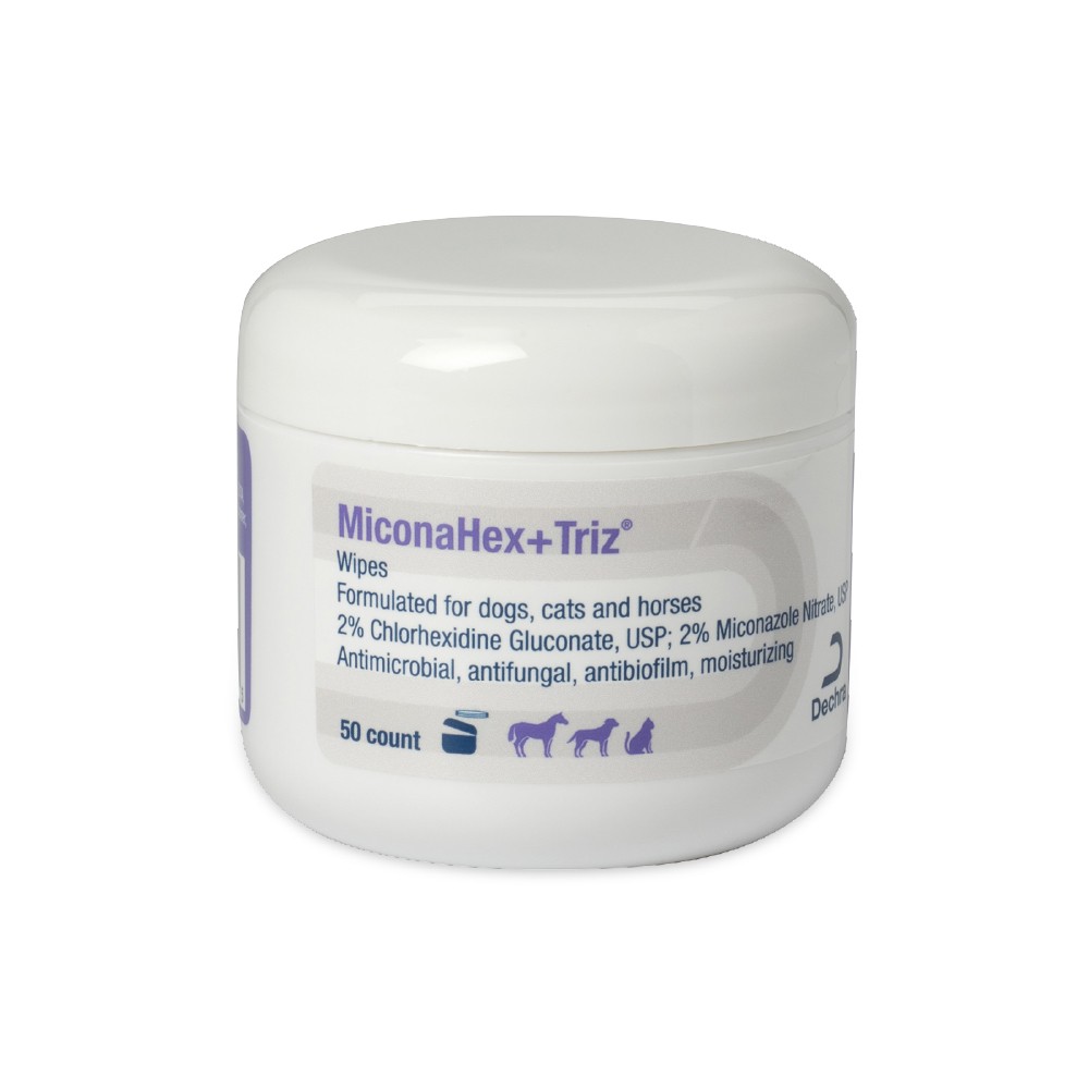 MiconaHex+Triz Wipes, 2.25" round, 50 count jar