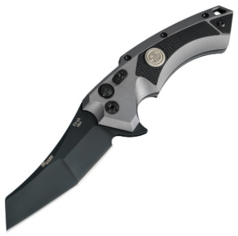 Hogue Knife, X5 Sig Tactical Manual Flip Wharncliffe Blade - 3.5" - Blk/Gry - H