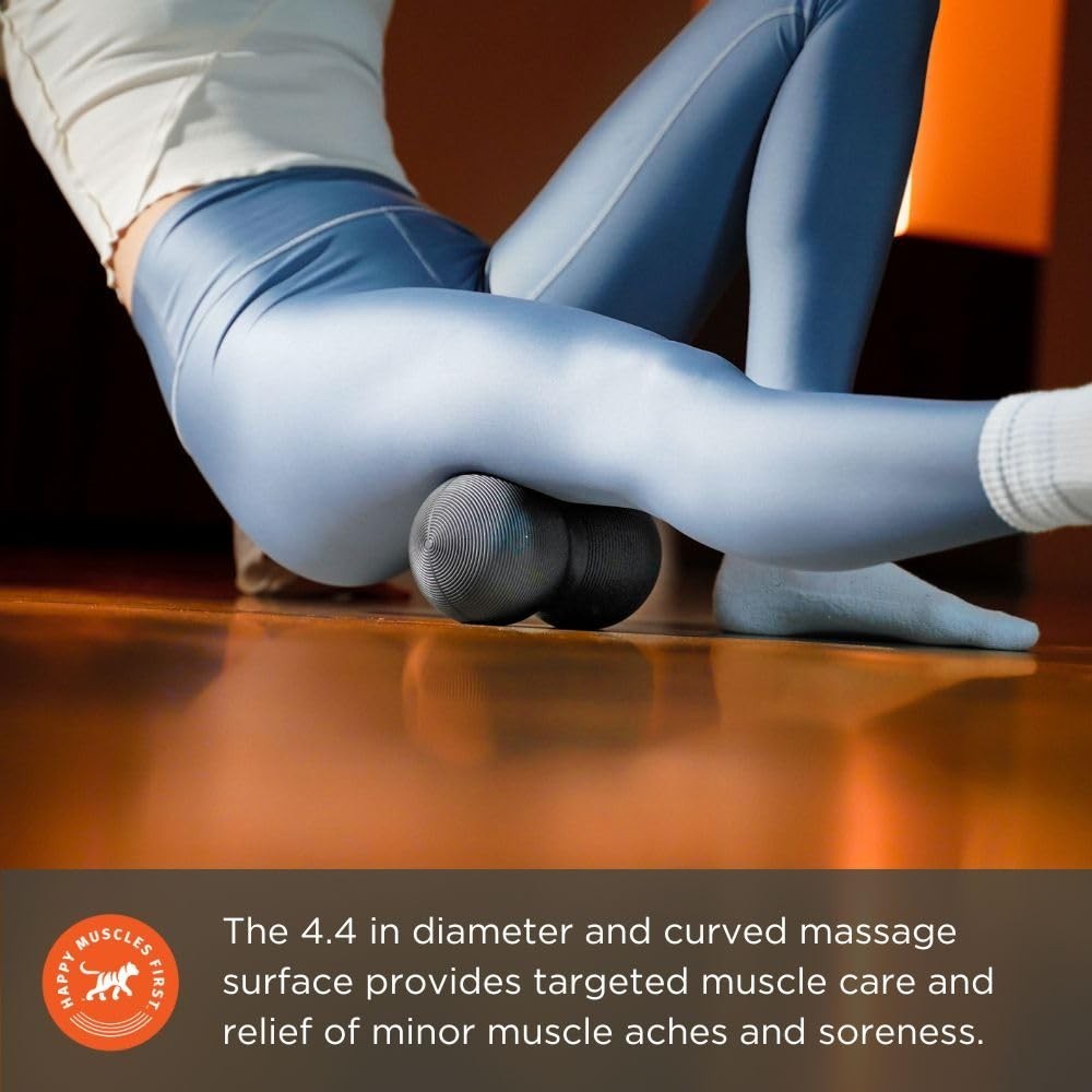 Large 8" Peanut Foam Roller - Double Ball Massage Tool for Trigger Points & Musc