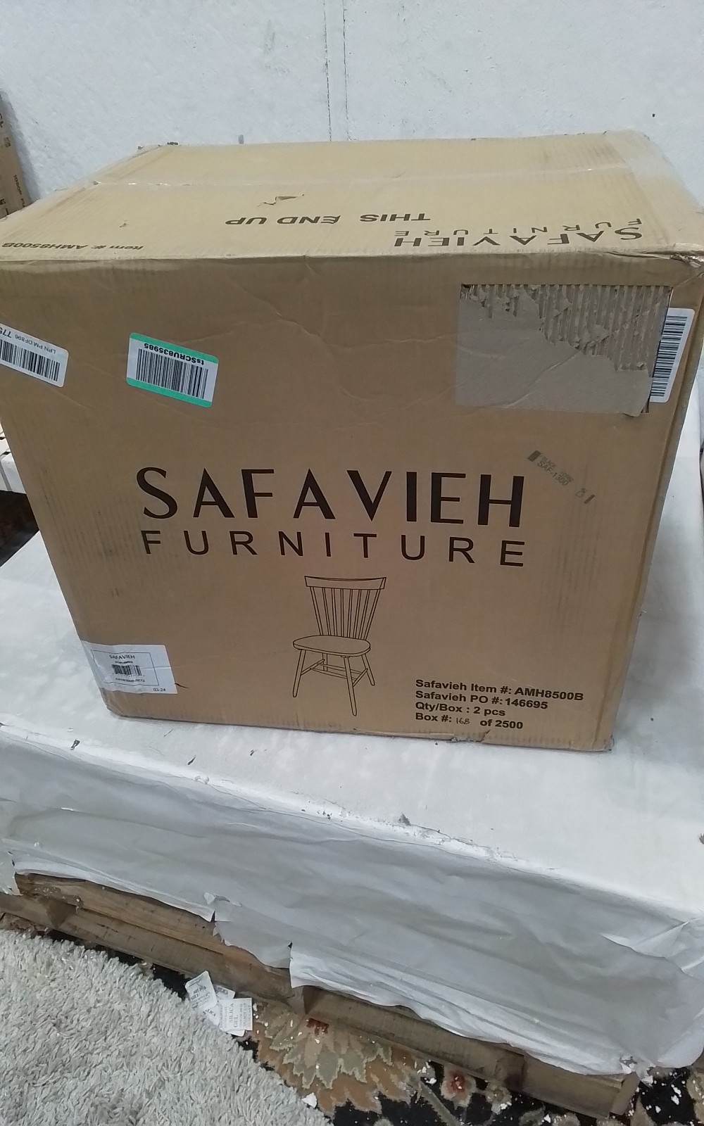 Safavieh PARKER SPINDEL SIDE CHAIR, Reduced Price 2172767117 AMH8500B