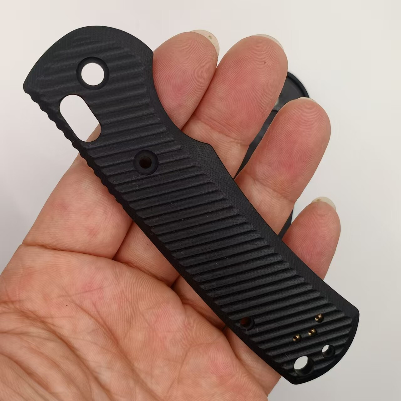 2PC Knife Handles Patch Handle Scales G10 Twill for Benchmade Griptilian 550/551