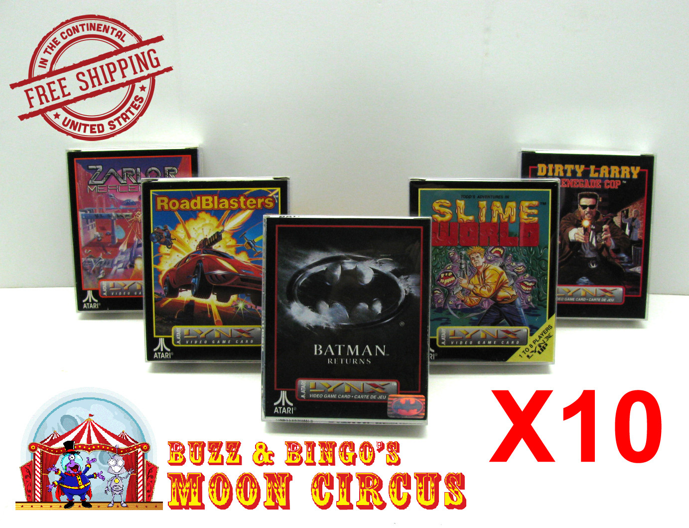 10x CLEAR PLASTIC PROTECTIVE BOX SLEEVE FOR ATARI LYNX CIB GAME BOXES
