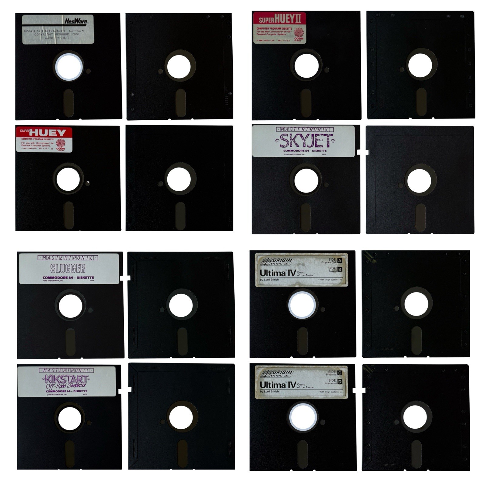 Commodore 64 Floppy Disks Untested - 50 Games + 27 Misc + Panther C64 Assembler